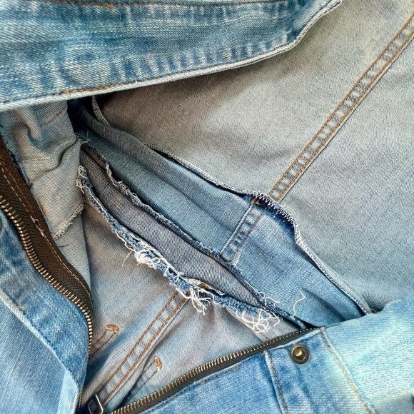 Evereve Rivet Utility Rebel denim jumpsuit, size S petite - Picture 8 of 9